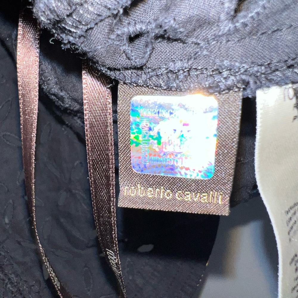 Roberto Cavalli Sequined Patchwork High Low Top S… - image 4